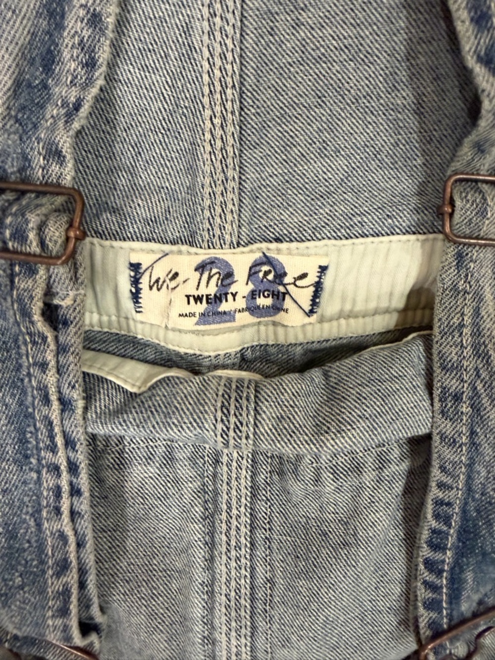 Free people Classic Denim Overalls - Light Blue - Picture 3 of 7